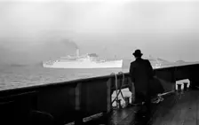 Farewell Shipping in the River Thames near Tilbury, c1945-c1965. Artist: SW Rawlings