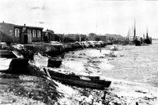 Farewell until Spring:...last steamers leaving Niuchuang as the ice [comes] down in big floes, 1895. Creator: Unknown