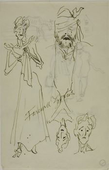 Farewell Zorns (recto); Farewell Deerings (verso), 1880/1920. Creator: Anders Leonard Zorn