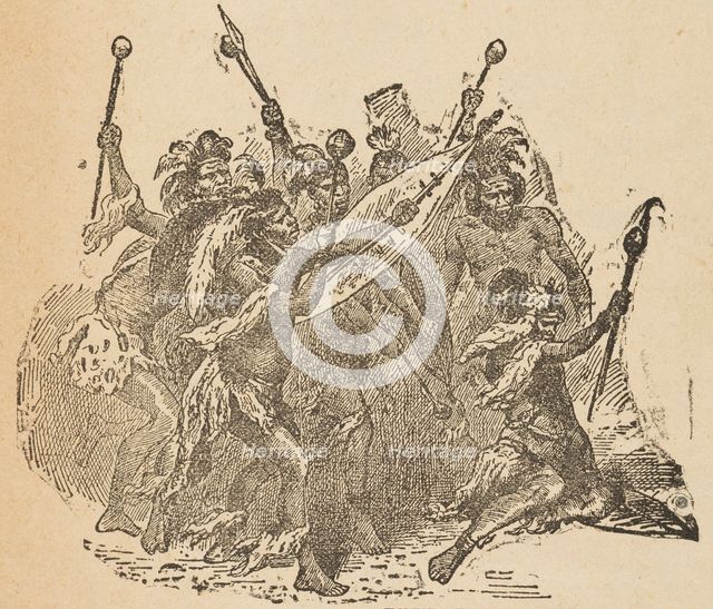 Farini's Friendly Zulus, 1880. Creator: Unknown.
