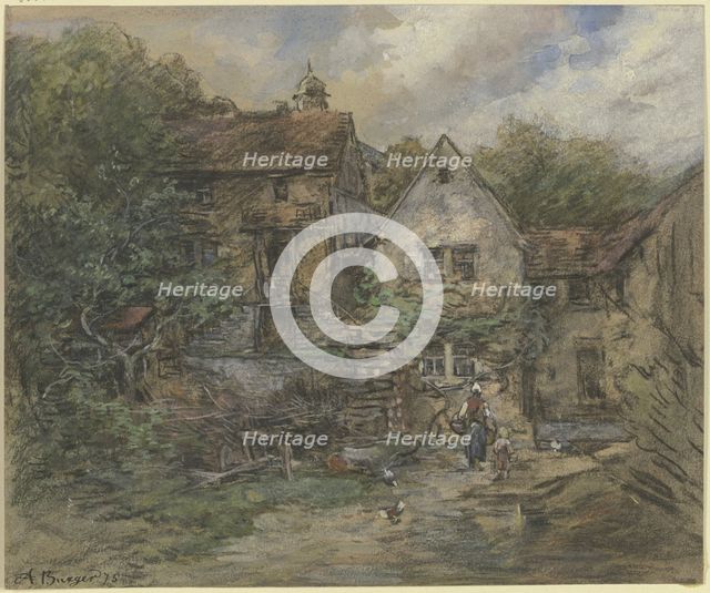 Farm, 1875. Creator: Anton Burger.