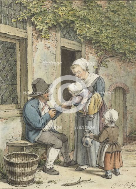 Farm talk, 1758-1808. Creator: Christina Chalon.