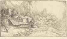 Farm at the Monastery (La ferme de l'abbaye). Creator: Alphonse Legros