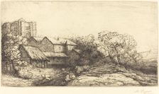 Farm at the Monastery (La ferme de l'abbaye). Creator: Alphonse Legros