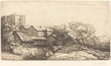 Farm at the Monastery (La ferme de l'abbaye). Creator: Alphonse Legros