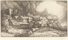 Farm at the Monastery (La ferme de l'abbaye). Creator: Alphonse Legros