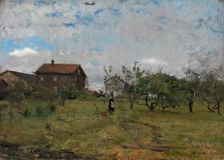 Farm at Hedmark, 1876. Creator: Gerhard Munthe