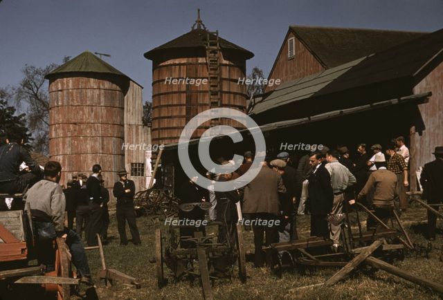 Farm auction, Derby, Conn., 1940. Creator: Jack Delano.