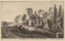 Farm beyond the Porta del Popolo. Creator: Herman van Swanevelt
