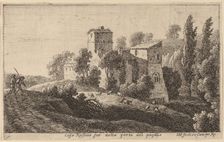 Farm beyond the Porta del Popolo. Creator: Herman van Swanevelt