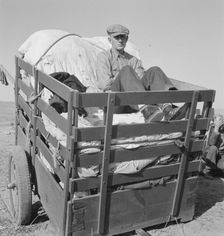 Farm boys from western Nebraska, now migrating farm workers..., Merrill, Oregon, 1939. Creator: Dorothea Lange