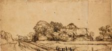 Farm Buildings beside a Road, mid 17th century, Artist: Rembrandt Harmensz van Rijn