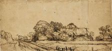 Farm Buildings beside a Road, mid 17th century, Artist: Rembrandt Harmensz van Rijn