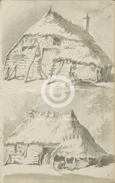 Farm buildings, c.1780-c.1800.  Creator: Bernhard Heinrich Thier.