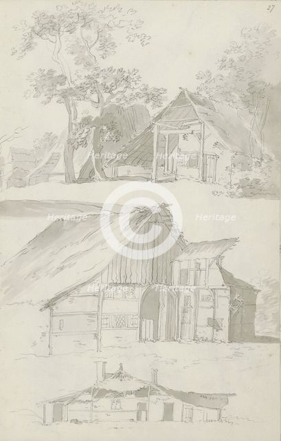 Farm buildings, c.1780-c.1800.  Creator: Bernhard Heinrich Thier.