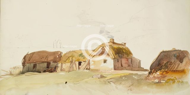 Farm Buildings, c1840s. Creator: John Phillip.
