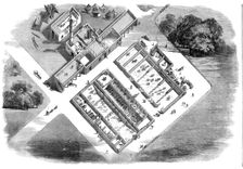 Farm Buildings erected for the Earl of Macclesfield, at Shirburn, Oxon., 1857. Creator: Unknown