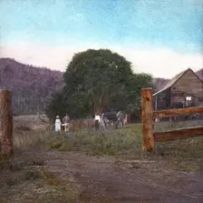 Farm cottage "The Homestead", Canungra Region, c1888. Creator: Robert Augustus Henry L'Estrange