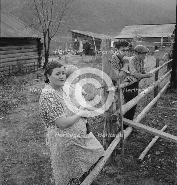 Farm family in the cut-over land, Priest River Valley, Bonner County, Idaho, 1939. Creator: Dorothea Lange.