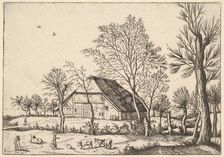 Farm, from The Small Landscapes, 1559-61. Creator: Johannes van Doetecum I