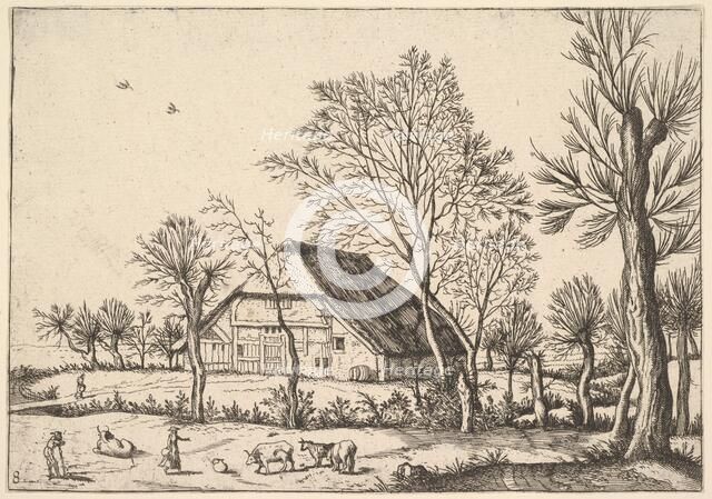 Farm, from The Small Landscapes, 1559-61. Creator: Johannes van Doetecum I.