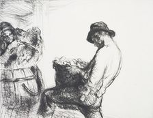 Farm hands, 1922. Creator: Edmund Blampied