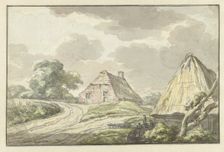 Farm house at the fork of a country road, 1783. Creator: Jan Bulthuis