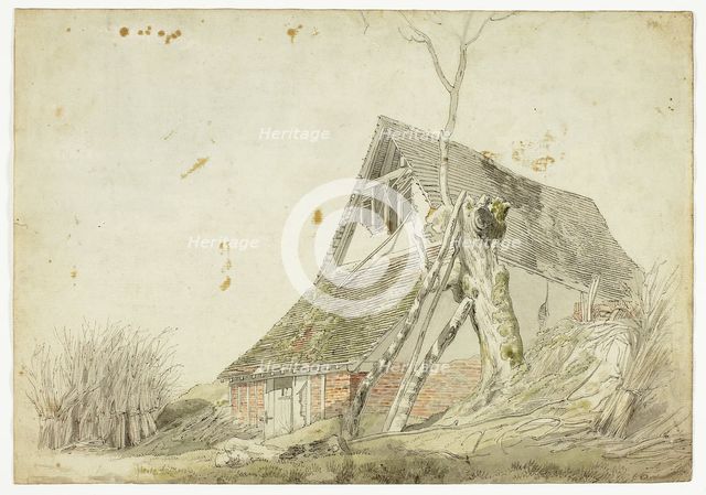 Farm House in Ruins, n.d. Creator: Michael Angelo Rooker.