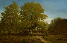 Farm In The Landes, c1852-67. Creator: Theodore Rousseau