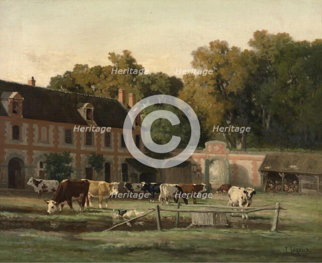 Farm in the Valley of the Auge, c1840-1880. Creator: Louis Coignard.