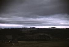 Farm in the vicinity of Wallagrasse, Aroostook County, Me., 1940. Creator: Jack Delano