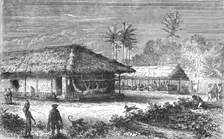 Farm in Brazil; Rio De Janeiro and the Organ Mountains 1875. Creator: Thomas Woodbine Hinchliff