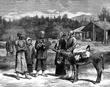 Farm in Canton province, China, late 19th century. Artist: Adrien Marie