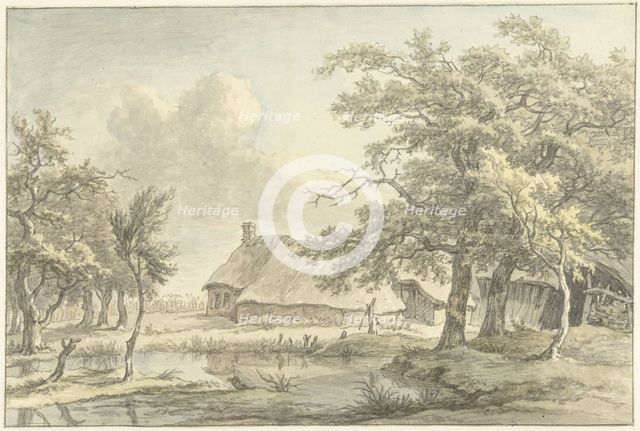 Farm in Eext (Drenthe), 1755-1818. Creator: Egbert van Drielst.
