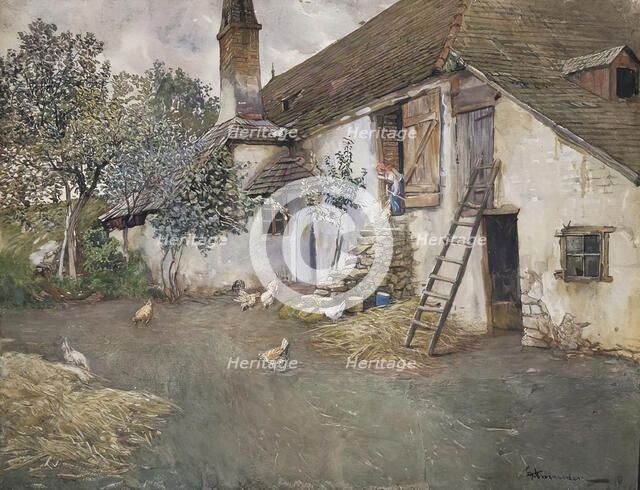 Farm in Lower Austria, 1914. Creator: Eduard Ameseder.