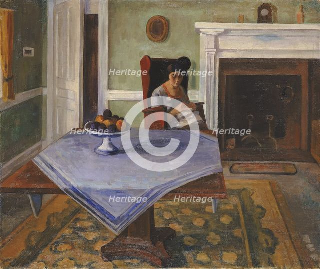 Farm Interior, ca. 1924. Creator: Samuel Halpert.