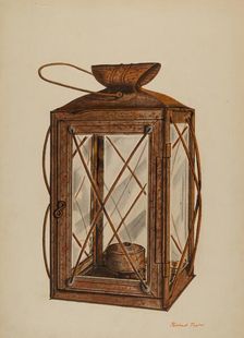Farm Lantern, c. 1940. Creator: Richard Taylor