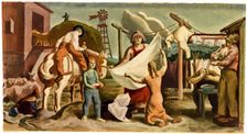 Farm Life (mural study?), ca. 1933-1943. Creator: Unknown