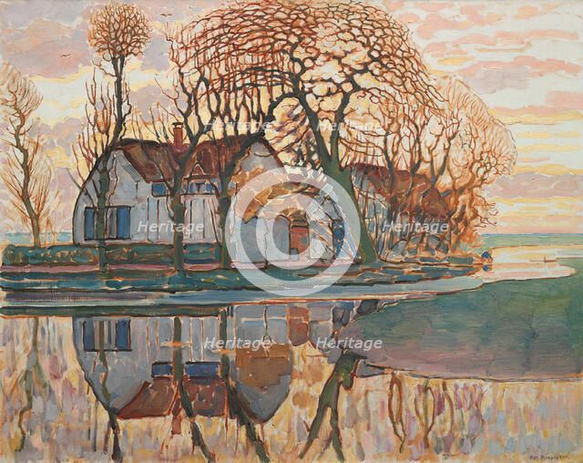 Farm near Duivendrecht, c. 1916. Creator: Piet Mondrian.