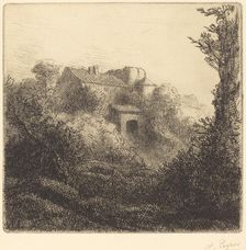 Farm on a Hill (La ferme sur la colline). Creator: Alphonse Legros