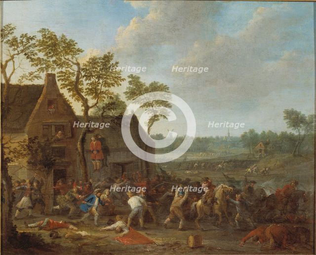 Farm Robbery, c. 1710. Creator: Breydel, Karel (1678-1733).