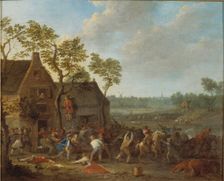 Farm Robbery, c. 1710. Creator: Breydel, Karel (1678-1733)