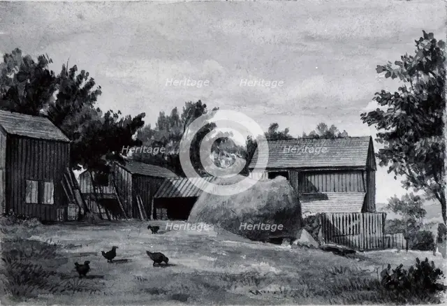 Farm Scene, second half 19th century. Creator: Unknown.