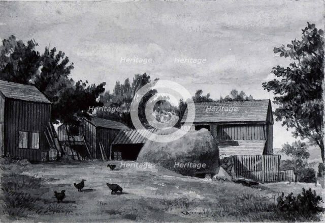 Farm Scene, second half 19th century. Creator: Unknown.