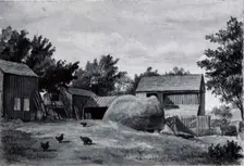 Farm Scene, second half 19th century. Creator: Unknown