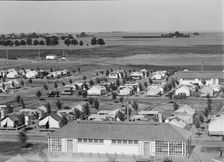 Farm Security Administration camp for migrant agricultural workers at Shafter, California, 1938. Creator: Dorothea Lange