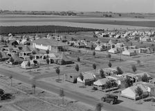 Farm Security Administration camp for migrant agricultural workers at Shafter, California, 1938. Creator: Dorothea Lange