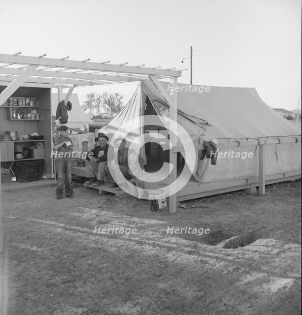 Farm Security Administration (FSA) migratory labor camp, Brawley, Imperial County, California, 1939. Creator: Dorothea Lange.