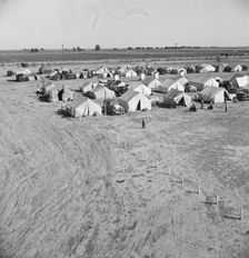 Farm Security Administration (FSA) migratory labor camp, Brawley, Imperial County, California, 1939. Creator: Dorothea Lange