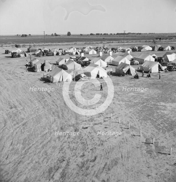 Farm Security Administration (FSA) migratory labor camp, Brawley, Imperial County, California, 1939. Creator: Dorothea Lange.